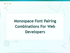 Monospace Font Pairing Guide: Best Combinations for Web Developers